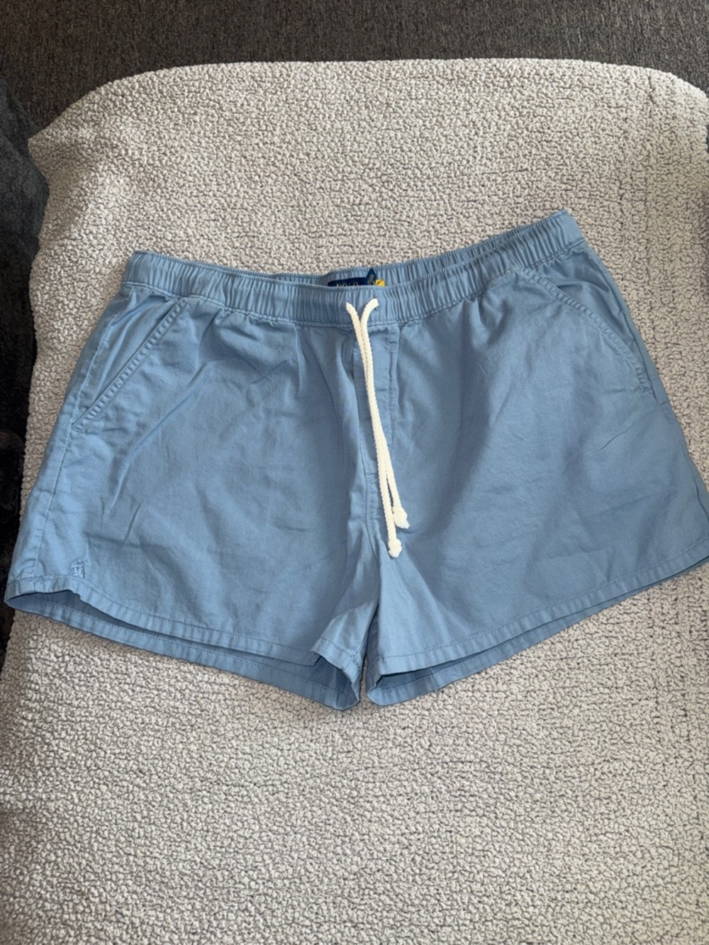 Polo by Ralph Lauren Light Blue Women's Drawstring Athletic Shorts